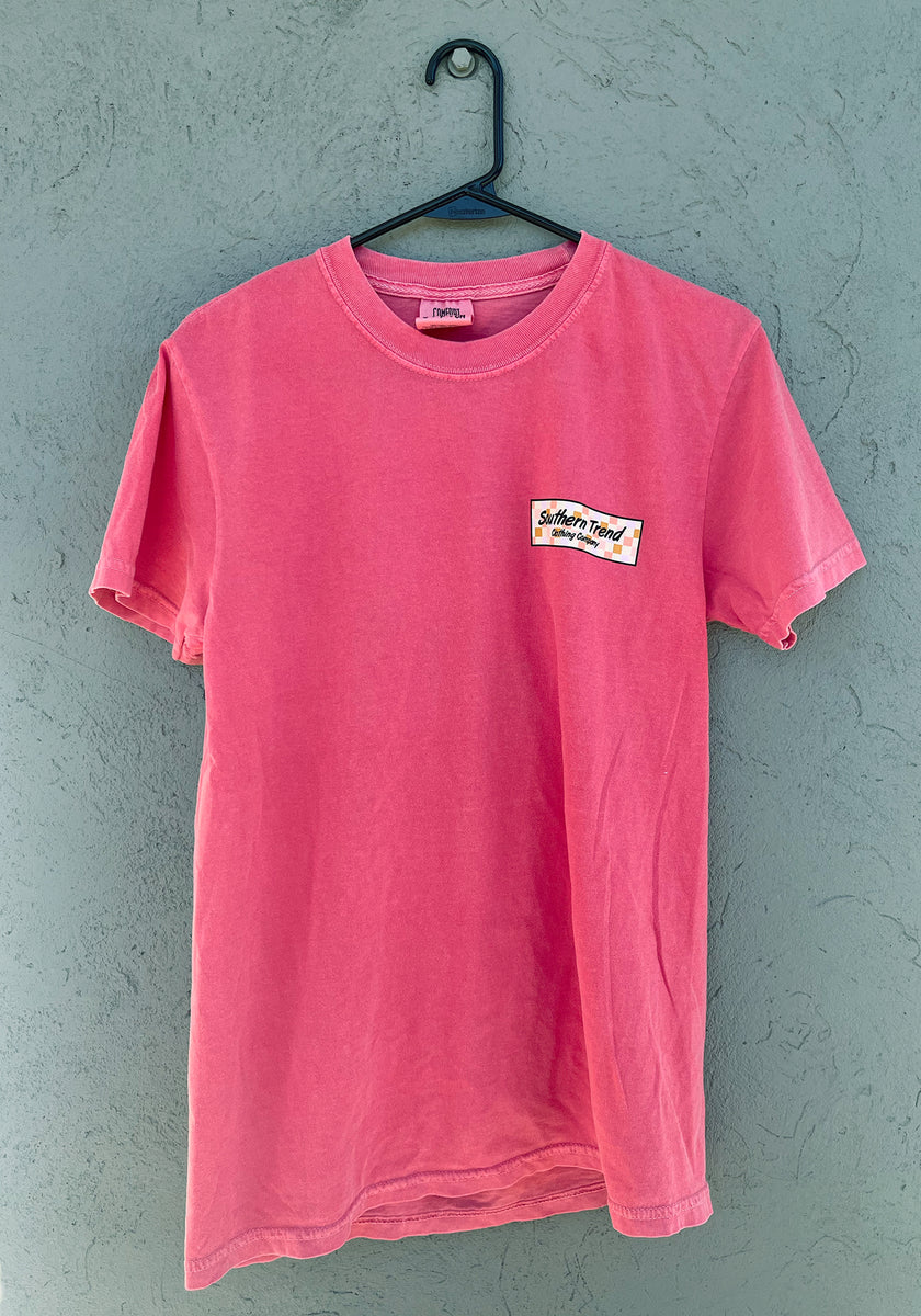 Pink Checkered Pig T-Shirt – Southern Trend