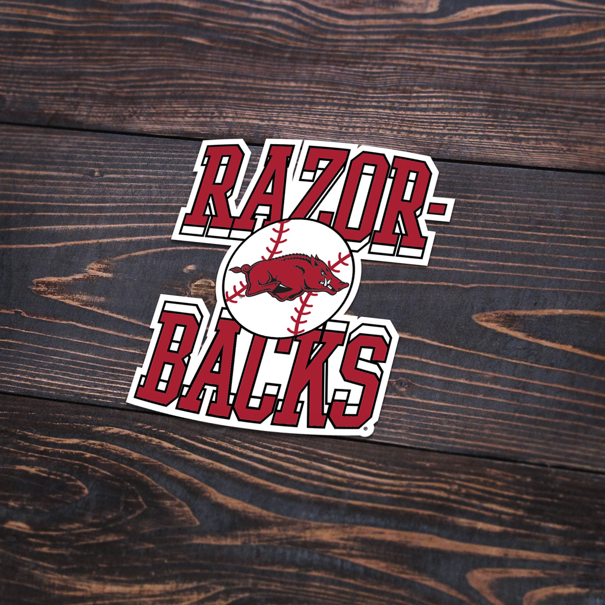 Lone Star Razorback Sticker Razorback Baseball Sticker – Southern Trend